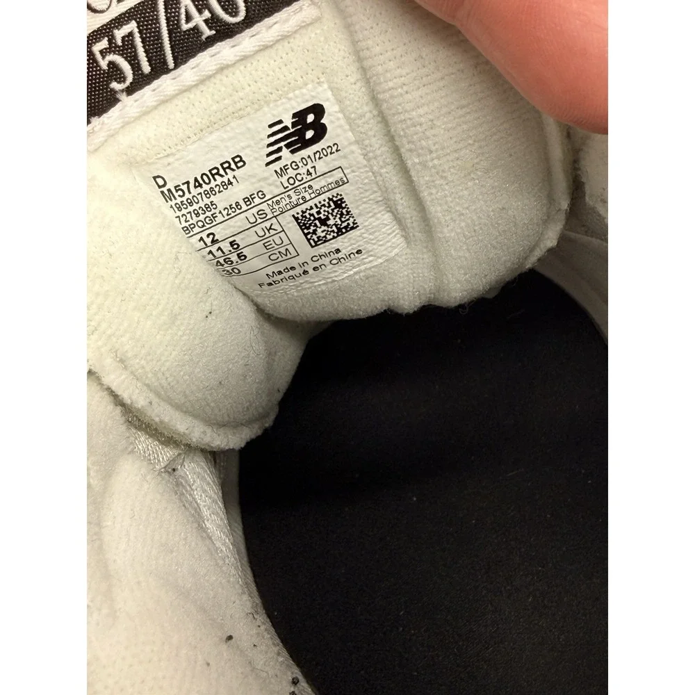 New Balance 57/40 M5740RRB White Pink Blue Black Casual Running Shoes Size 12